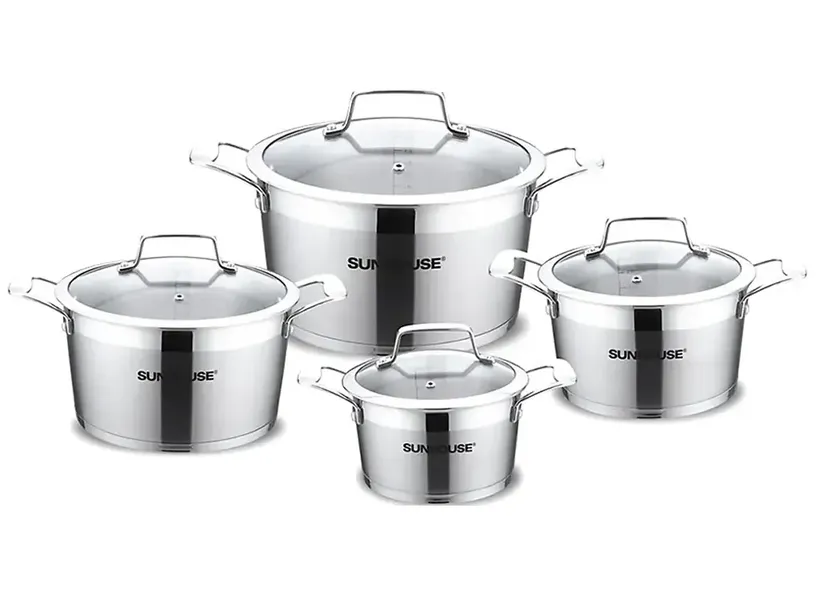 Bộ nồi inox 5 đáy Sunhouse SH783 16-20-24-28 cm