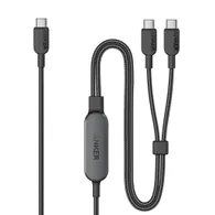 Cáp Sạc Anker Nylon 2 trong 1 USB-C to USB-C 140W dài 1.2m A8895
