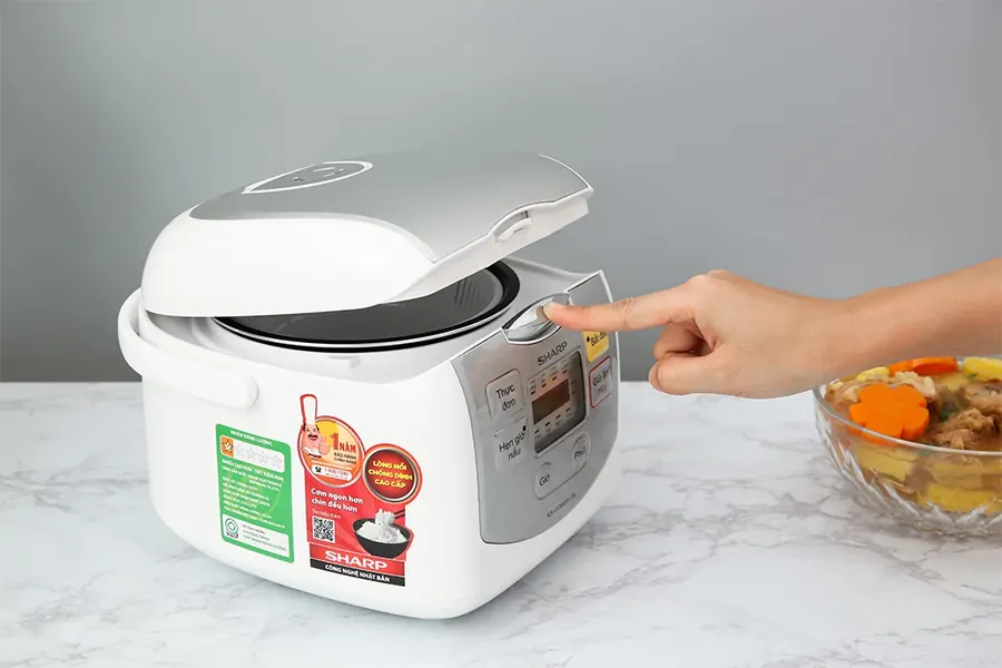 Nồi Cơm Điện Tử Sharp KS-COM08V-SL 0.72 Lít