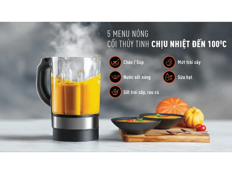 Máy Xay Sinh Tố Và Làm Sữa Hạt Đa Năng Tefal UBB BL985A31 - 1300W