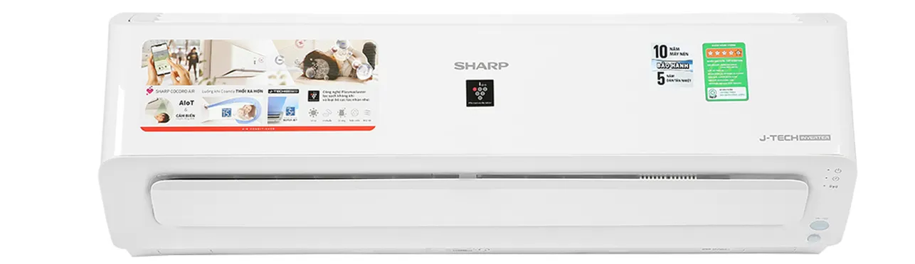 Máy lạnh Sharp Inverter 1 HP AH-XP10YHW/AU-X10YHW