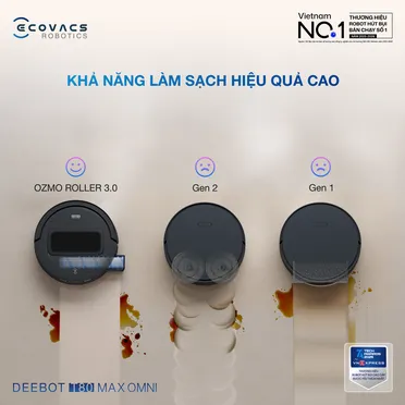 Robot Hút Bụi Lau Nhà Ecovacs T80 Max Omni Black 13