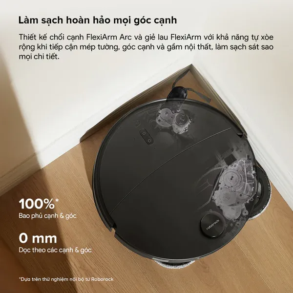Robot Hút Bụi Roborock Qrevo Edge 2 Màu Đen