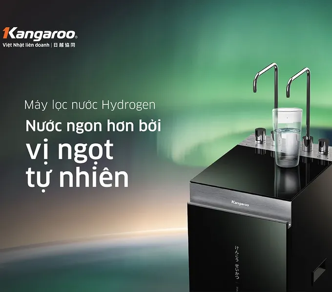 Máy Lọc Nước Kangaroo Sumire Hydrogen Nóng Lạnh KG11A16 11 Lõi