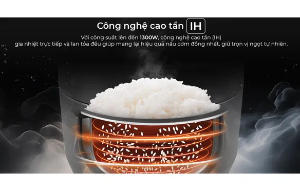 Nồi Cơm Điện Áp Suất Cao Tần Sharp KS-XW181V-S 1.8 Lít 7