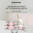 Bộ Nồi Phủ Sứ Nano Đáy Từ Sunhouse Healthy SHG7979MP4