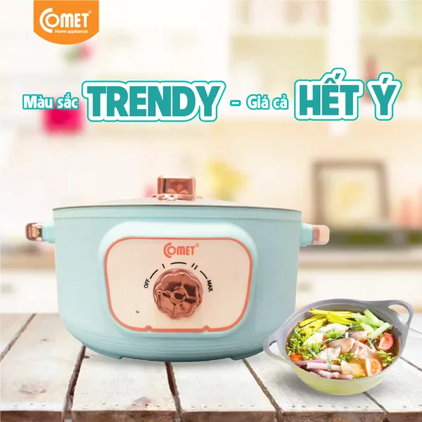Nồi Lẩu Điện Comet CM7735 3.0 Lít