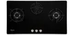 Bếp Gas Âm Whirlpool 90cm 3B Mặt Kính AKC930C/BLV, Đen