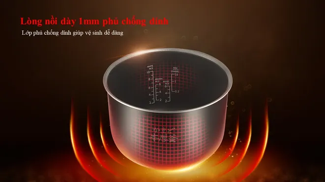Nồi Cơm Điện Toshiba RC-18JE2VN(O) 1.8 lít 6