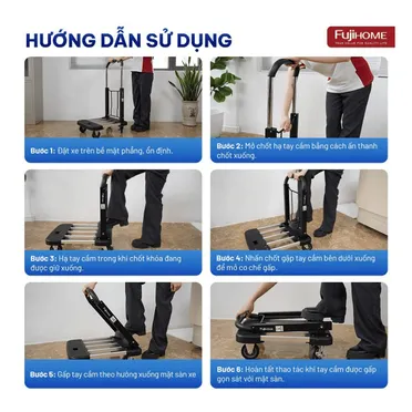 Xe Đẩy Gấp Gọn Đa Năng Fujihome HTM-200 0