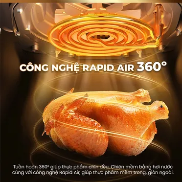 Nồi Chiên Không Dầu Masuto MSChef 6.0 Lít 3
