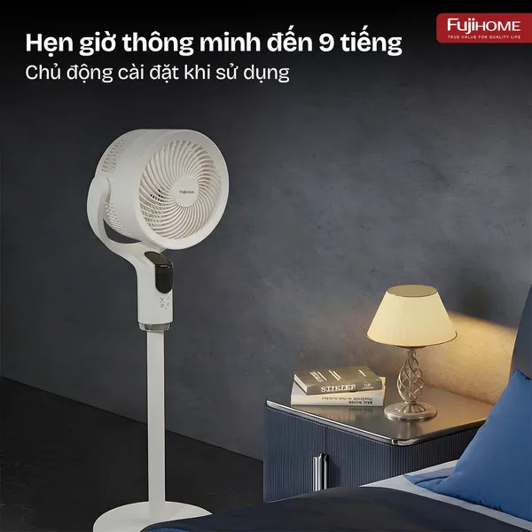 Quạt Tuần Hoàn Thông Minh, Ra Lệnh Giọng Nói Fujihome CFR04-Voice (Màu trắng)