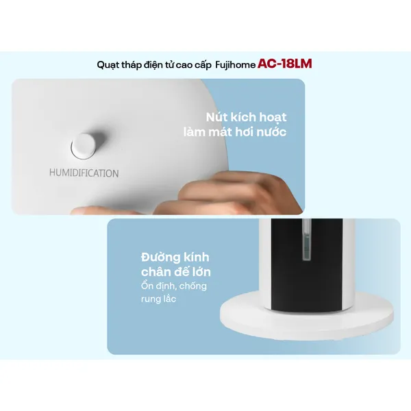 Quạt Tháp Hơi Nước Fujihome AC-18LM 43W
