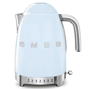 Ấm Đun Siêu Tốc Có Nhiệt Độ Smeg KLF04PBEU Màu Xanh Lam