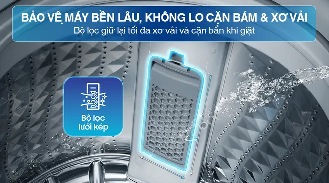 Máy Giặt Samsung Inverter 12.5 Kg WA40F12E4CSV
