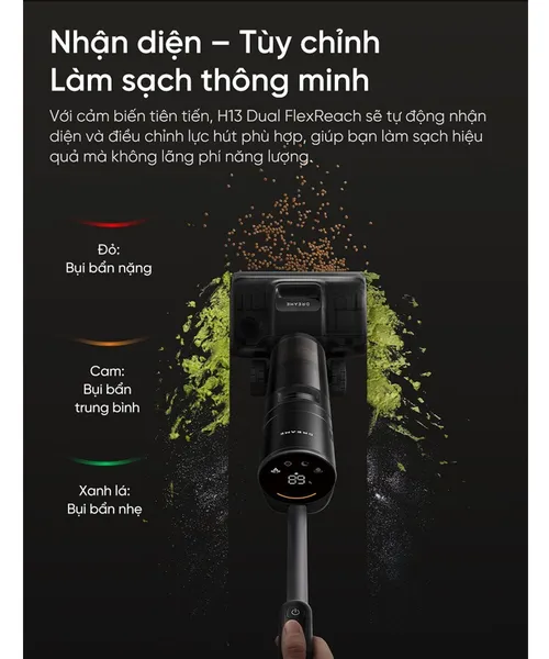 Máy Hút Bụi Lau Sàn Cầm Tay Dreame H13 Dual Flexreach