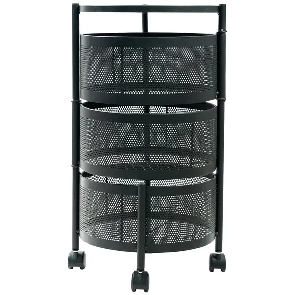 Kệ Xoay Tròn Kim Loại ECORS01A 3 Tầng