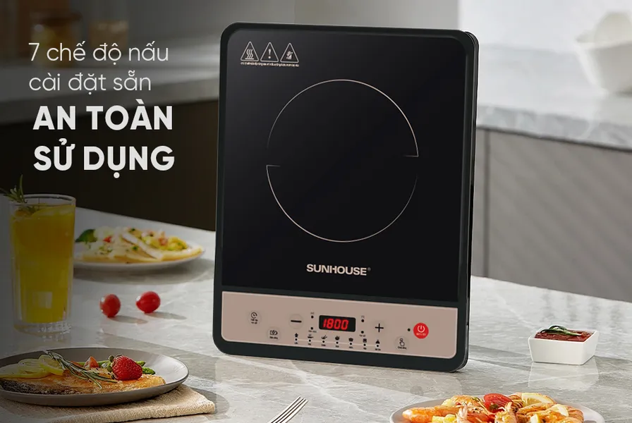 Bếp Từ Đơn Sunhouse SHD6156MT 1800W