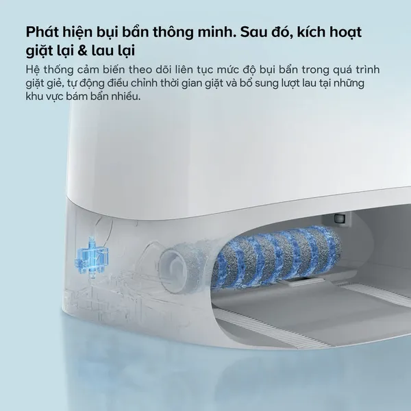 Robot Hút Bụi Roborock Curv 2 Flow Màu Trắng