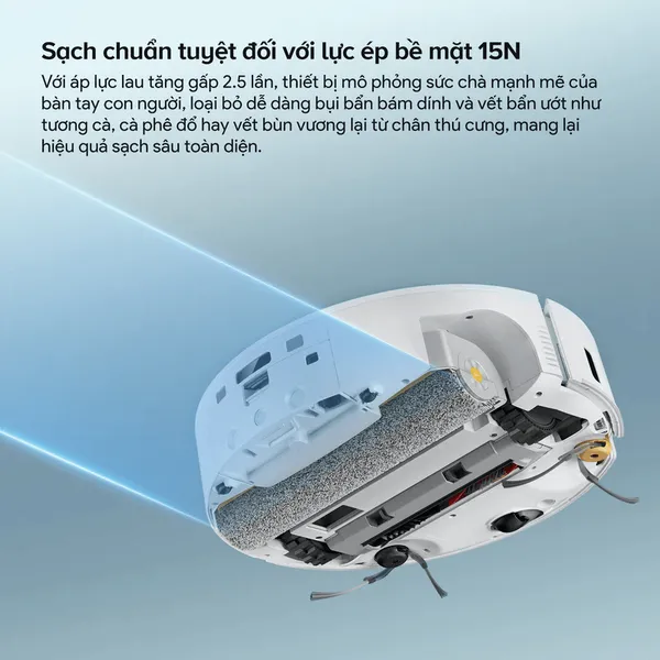 Robot Hút Bụi Roborock Curv 2 Flow Màu Trắng