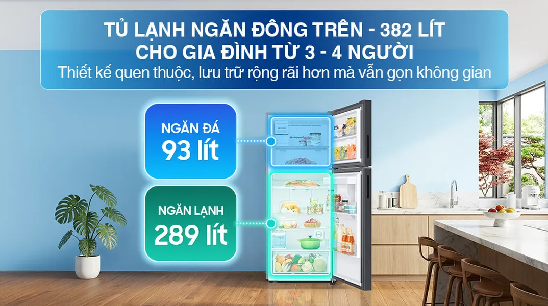 Tủ Lạnh Samsung Inverter 382 Lít RT38CG6584B1SV