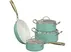 Bộ Nồi Chảo Ceramic Đáy Liền Infinity Sunhouse IF8668