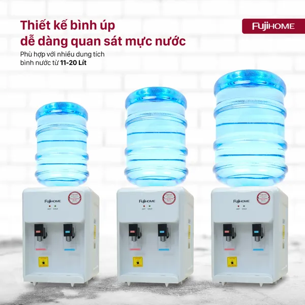 Cây Nước Nóng Lạnh Để Bàn Mini Fujihome WD201E