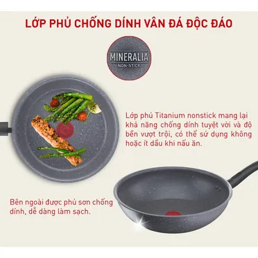 Chảo Chiên Sâu Lòng Tefal Cook Healthy 24cm 0
