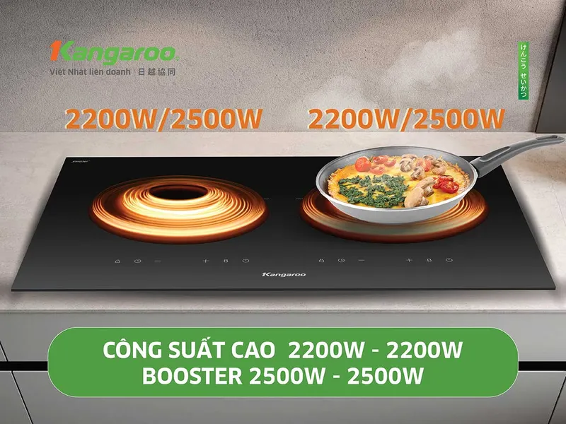 Bếp Điện Từ Đôi Kangaroo KGIC50D3C