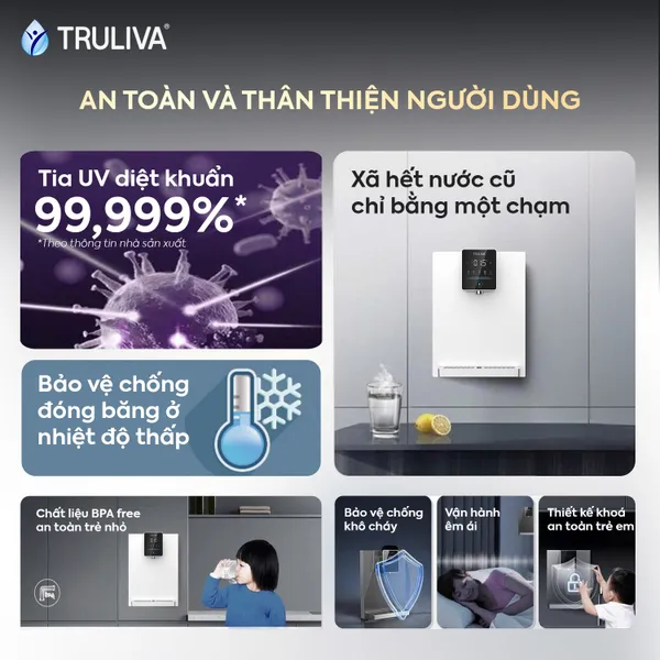 Máy Nóng Lạnh Treo Tường Truliva W6412
