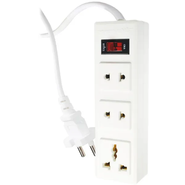 Ổ Cắm ĐQ 002A-02-2M (3 Lỗ Dây 2 Mét)