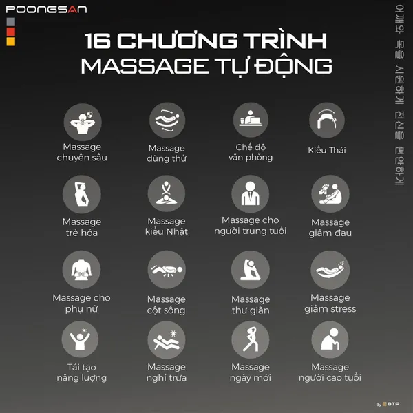Ghế Massage Cao Cấp Poongsan MCP-906