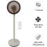 Quạt Tuần Hoàn Điều Khiển Giọng Nói Sharp PJ-CD227V-W 24W