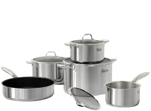 Bộ Nồi Chảo Inox 304 Cao Cấp Đa Lớp Sunhouse SHG700