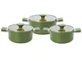 Bộ Nồi Chống Dính Ceramic Elmich Olive Classic EL5229OV03 Size 18, 20, 24cm