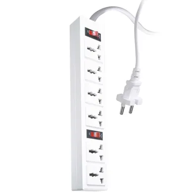 Ổ CẮM DQ-003A-04-2M (6 LỖ 3 CHẤU)