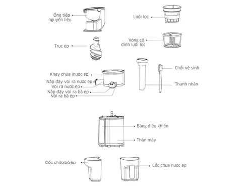 Máy Ép Chậm Kangaroo KG200SJD2 17
