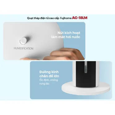 Quạt Tháp Hơi Nước Fujihome AC-18LM 43W 10