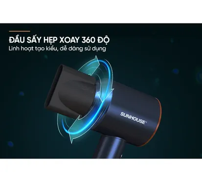 Máy Sấy Tóc Tốc Độ Cao Sunhouse SHD2321 8