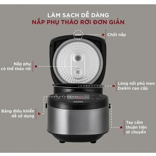 Nồi Cơm Điện Tử Cuckoo CR-0680F 1.08 Lít