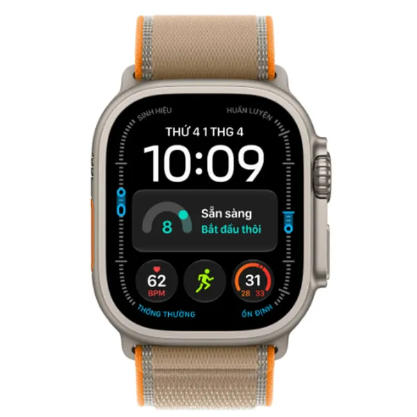 Apple Watch Ultra 4 GPS + Cellular 49mm Viền Titanium Dây Trail