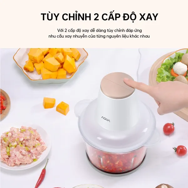 Máy Xay Thịt Aqua AQS-GGS201R(W)-VN 1.8 Lít