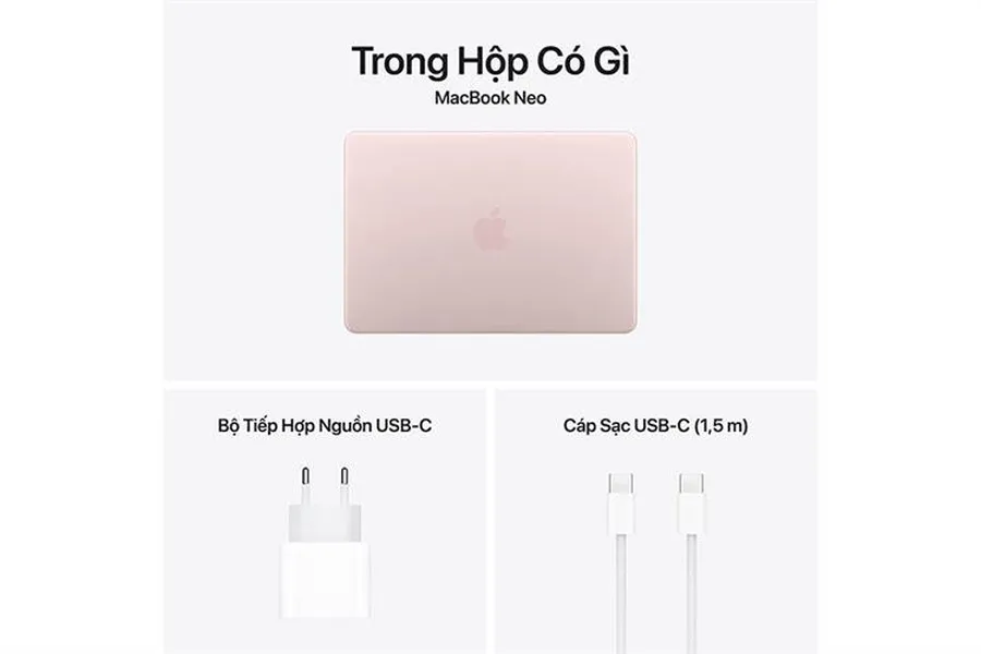 Laptop MacBook Neo 13 inch A18 Pro (8GB+256GB) Hồng Phấn
