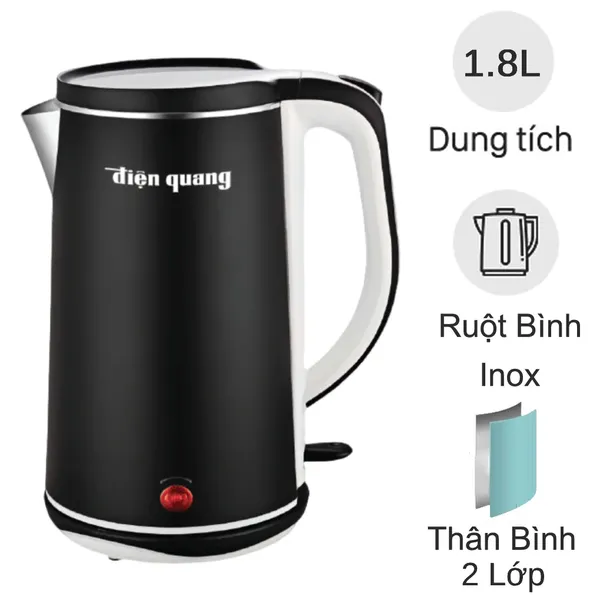Ấm Đun Nước Siêu Tốc Điện Quang ĐQ EKT11 1818 BL