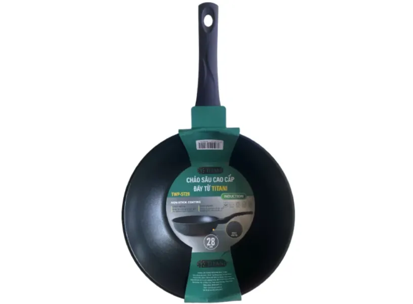 Chảo Sâu Cao Cấp Đáy Từ Titani TWP-ST28