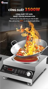 Bếp Từ Đơn Công Nghiệp Sowun SW 1230 3500W 1