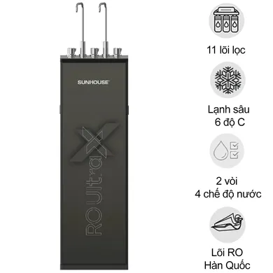 Máy Lọc Nước Nóng Lạnh Ion Kiềm Hydrogen UltraX Sunhouse SHA76639LA