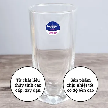 Ly Cao Thủy Tinh Luminarc Eiffel 350ml 0