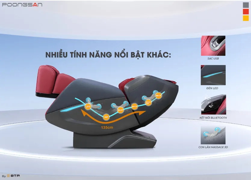Ghế Massage Cao Cấp Poongsan MCP-501