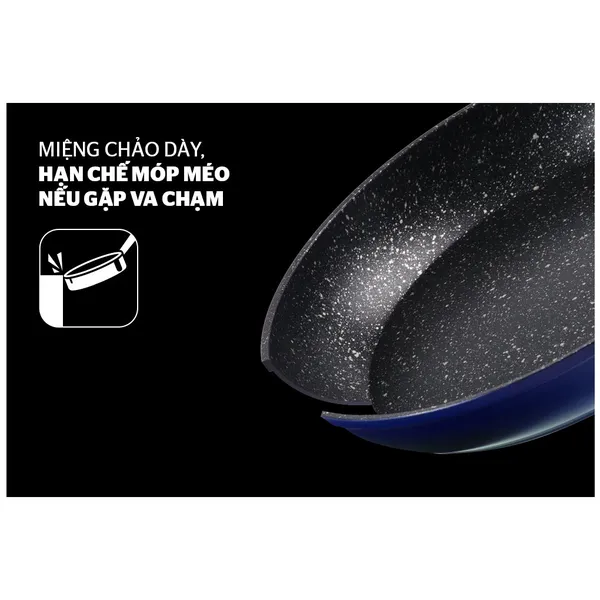 Chảo Đá Hoa Cương Đáy Từ Sunhouse SFP28B